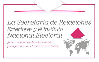  La SRE y el INE firman convenios de colaboración para facilitar la votación en el exterior