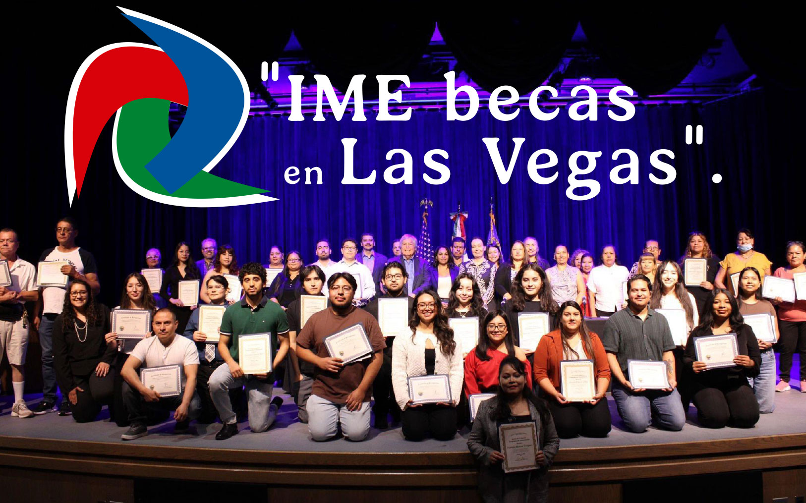 “IME becas en Las Vegas”.